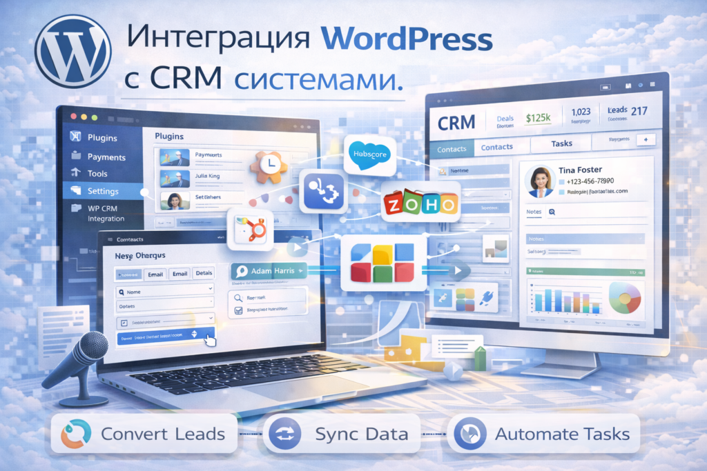 Интеграция WordPress с CRM системами.