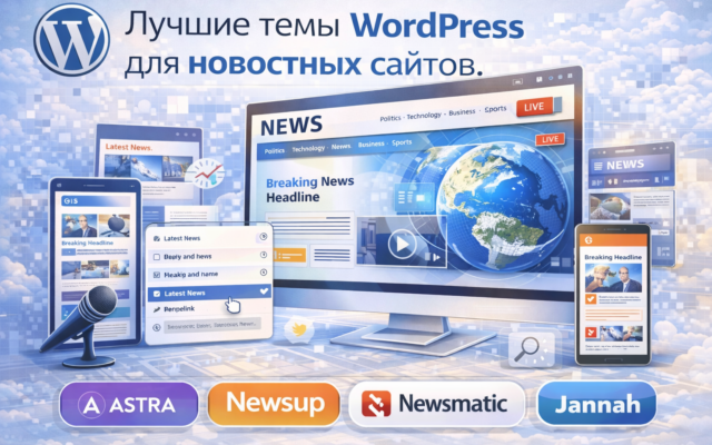 Лучшие темы WordPress для новостных сайтов.