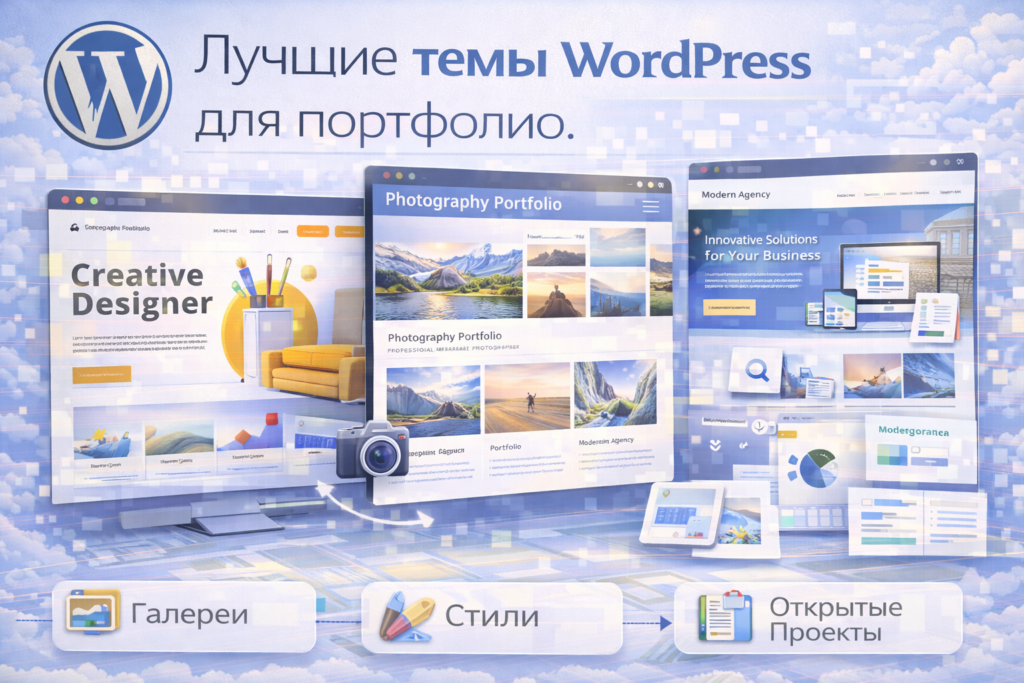 Лучшие темы WordPress для портфолио.