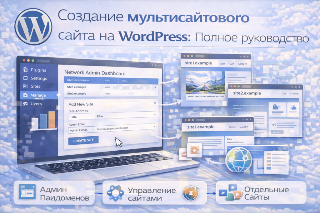 Создание мультисайтового сайта на WordPress Полное руководство