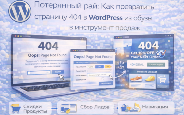Потерянный рай Как превратить страницу 404 в WordPress из обузы в инструмент продаж
