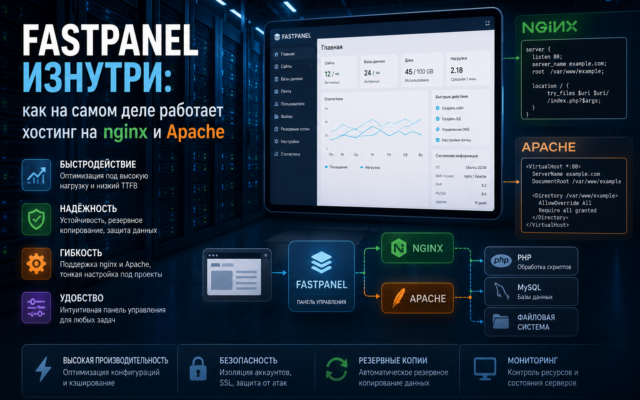 FastPanel изнутри как на самом деле работает хостинг на nginx и Apache