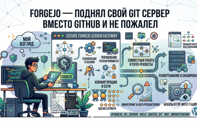 Forgejo — поднял свой Git сервер вместо GitHub и не пожалел