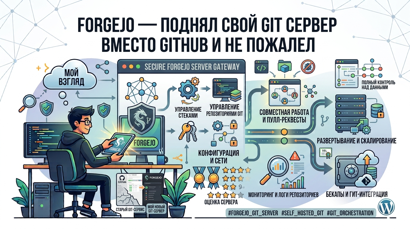 Forgejo — поднял свой Git сервер вместо GitHub и не пожалел