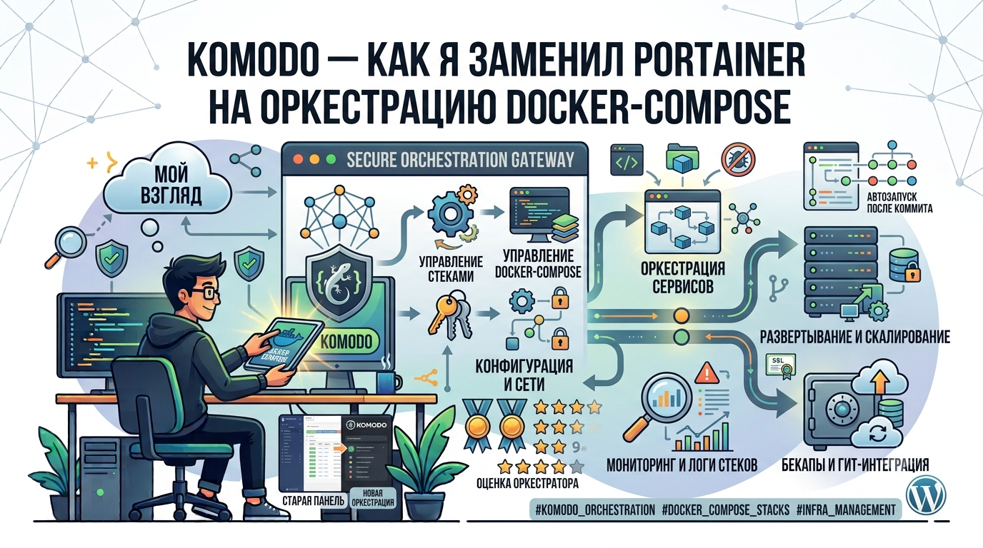 Komodo — как я заменил Portainer на оркестрацию docker compose