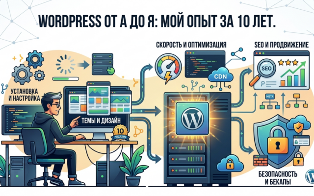 WordPress от А до Я мой опыт за 10 лет. Установка, темы, скорость, SEO, безопасность