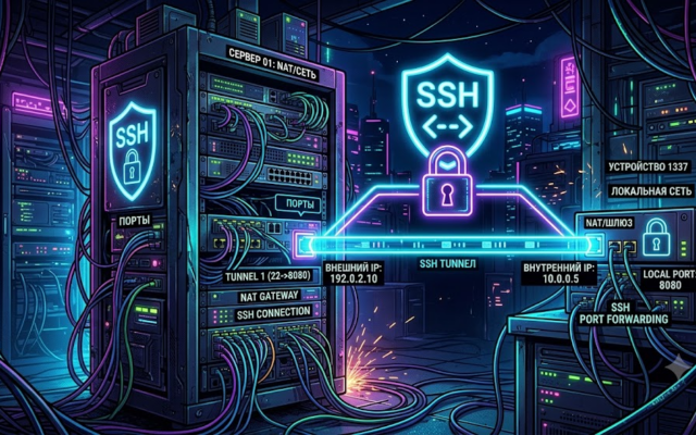 SSH туннелирование через NAT