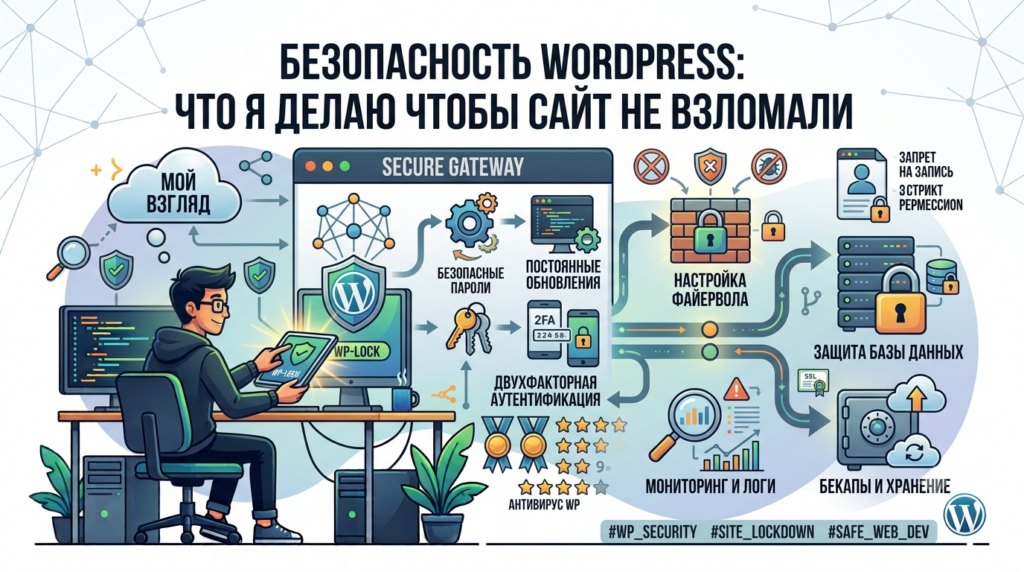 Безопасность WordPress что я делаю чтобы сайт не взломали