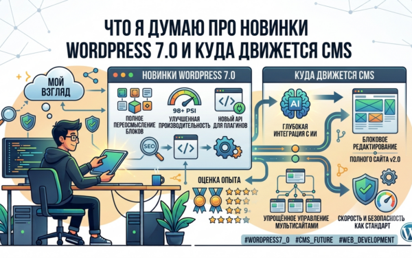 Что я думаю про новинки WordPress 7.0 и куда движется CMS