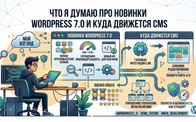 Что я думаю про новинки WordPress 7.0 и куда движется CMS